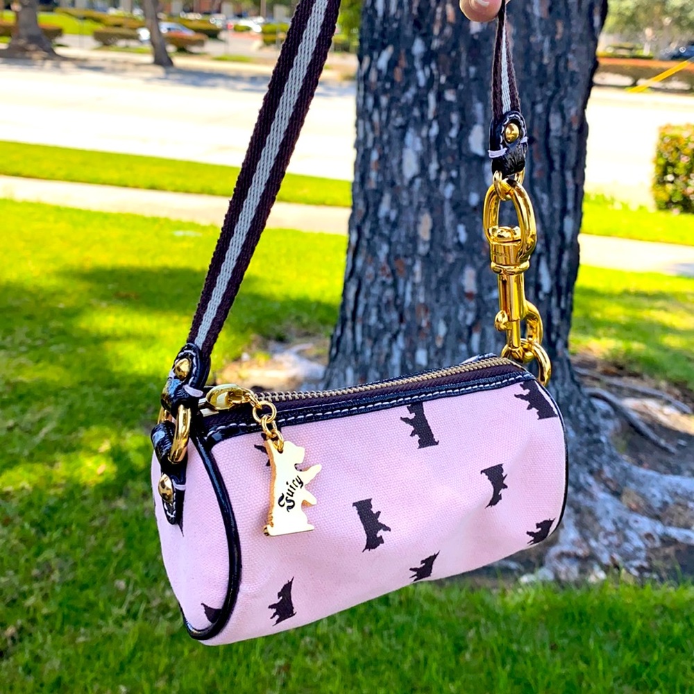 Juicy Couture Mini Barrel Bag Scottie Yorkie Y2K BARBIE BARBIECORE